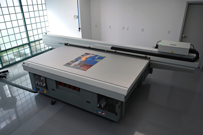 Highest elevated printing in North America with custom elevated printing system from Canon